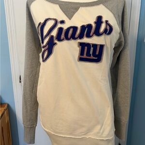 Giants NY Sweatshirt in Gray and Cream